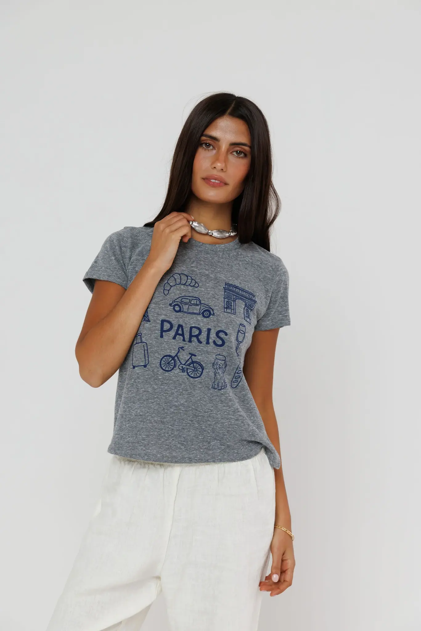 Sunny Somewhere Happiest in Paris Femme Crew