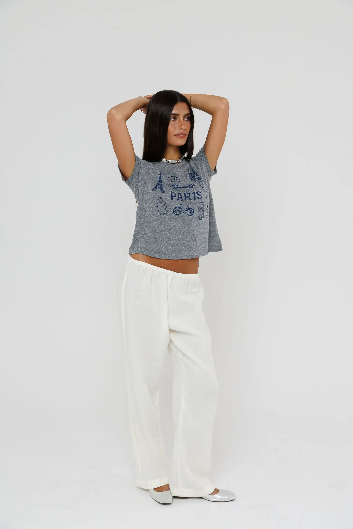 Sunny Somewhere Happiest in Paris Femme Crew