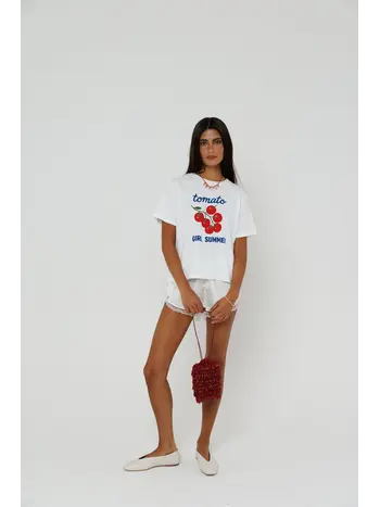 Sunny Somewhere Tomato Girl Summer Everyday Tee