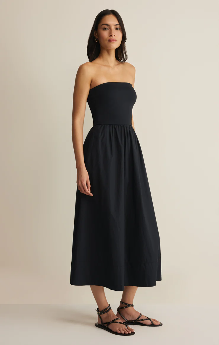 Z Supply Sunsought Strapless Midi Dress