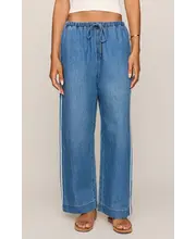 The Sidelines Denim Track Pant - Love, Charlie