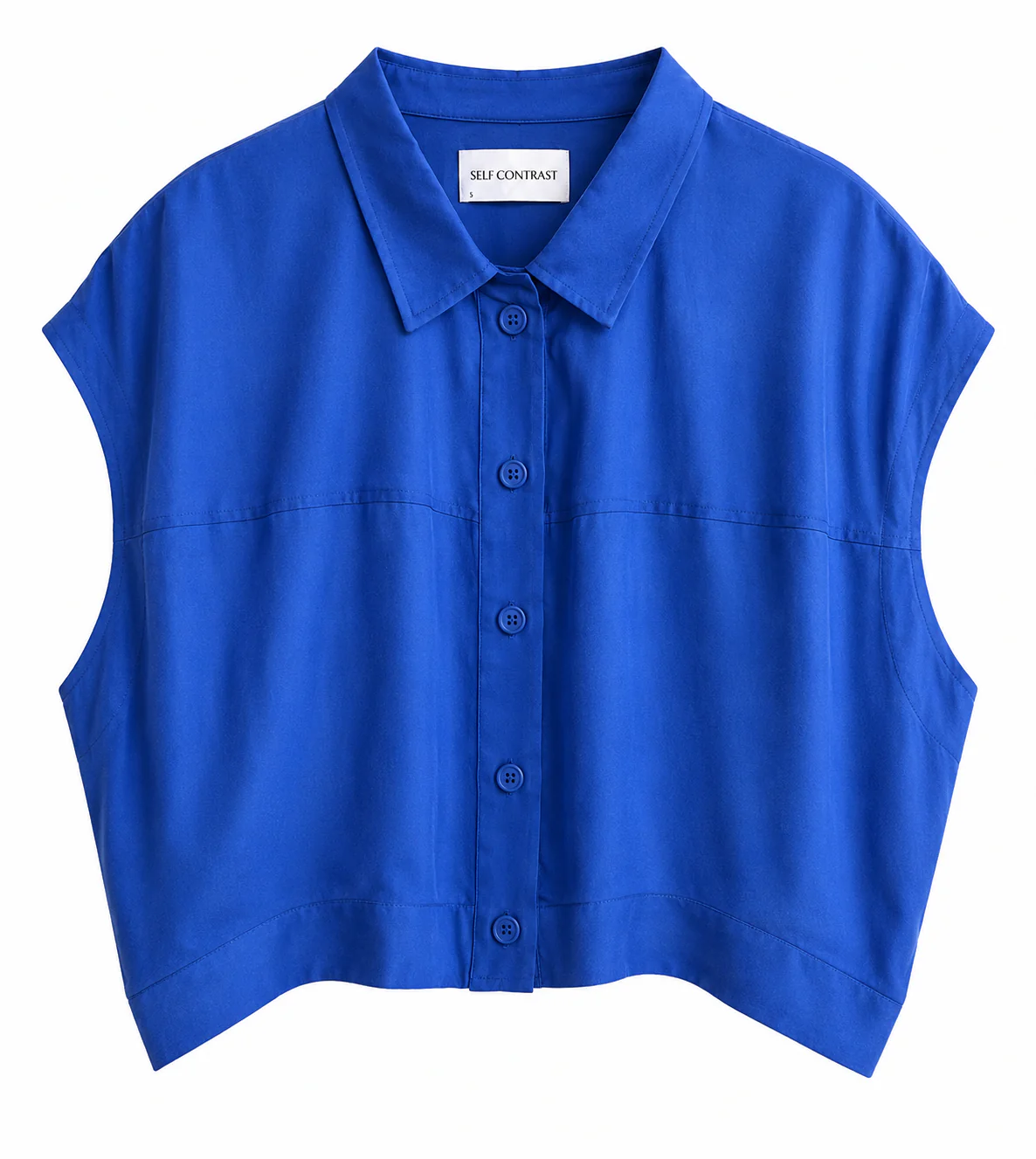 Self Contrast Bella Oversize Sleeveless Blouse