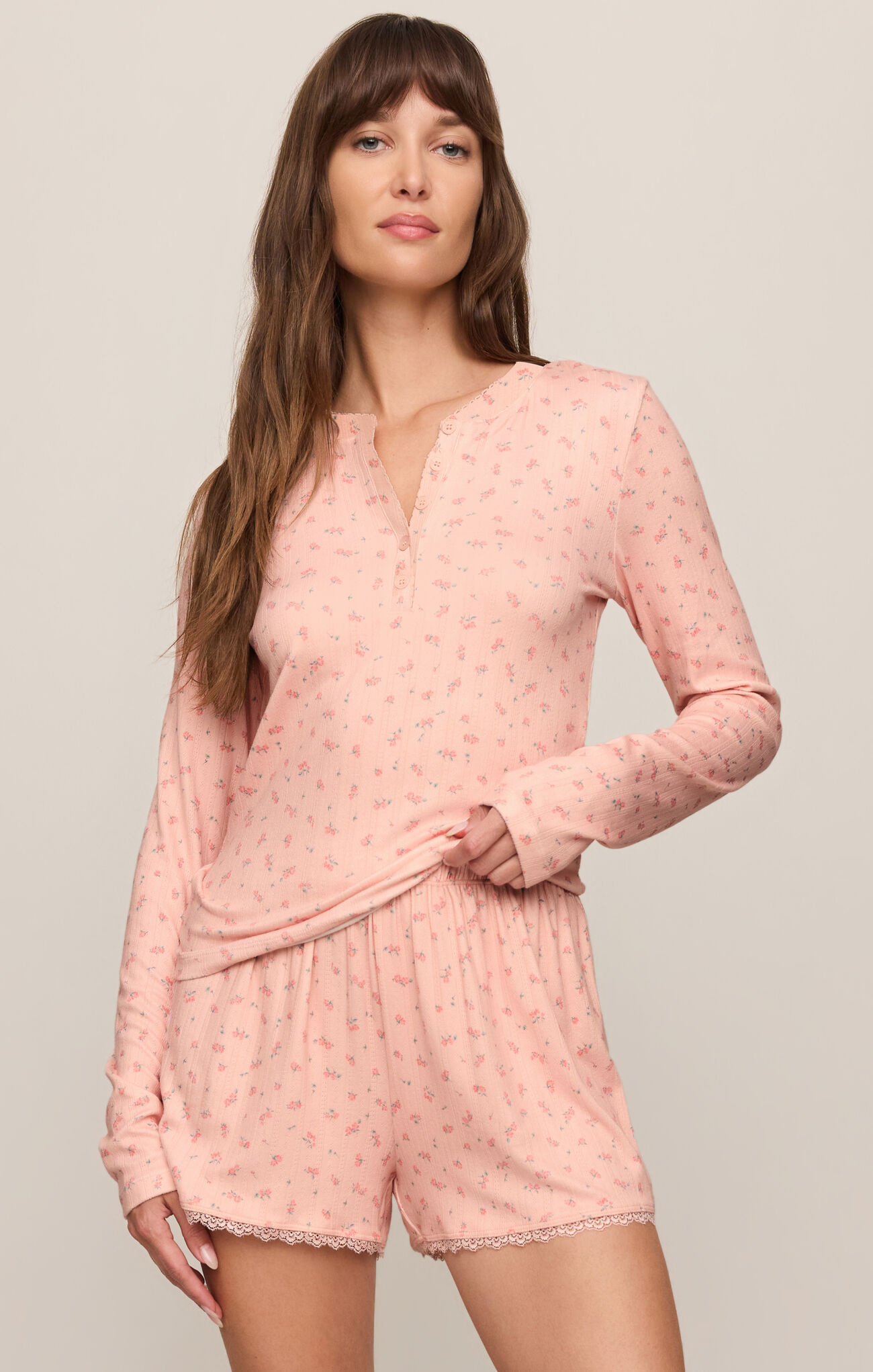 Z Supply Better Off Ditsy L/S Top