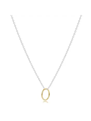 enewton 16" Necklace Mixed Metal-Halo Gold Charm