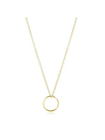 enewton 16" Necklace Gold-Halo Gold Charm