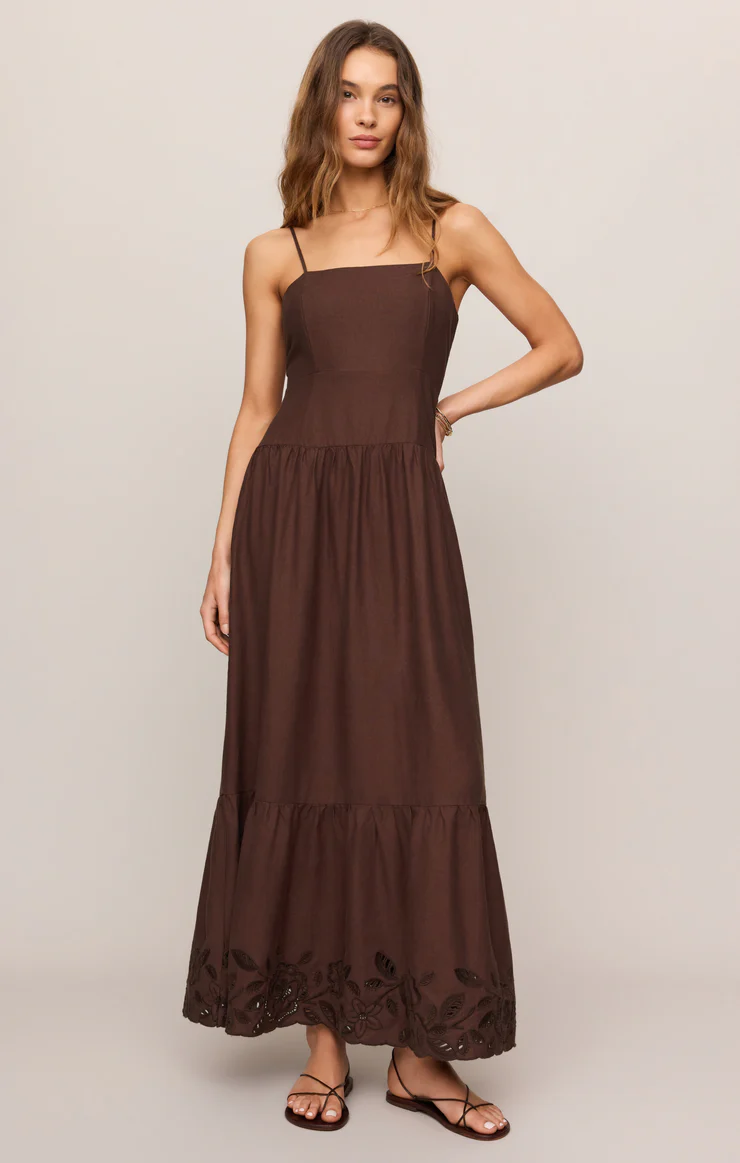 Z Supply Esti Embroidered Maxi Dress
