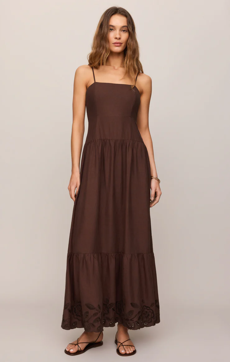 Z Supply Esti Embroidered Maxi Dress