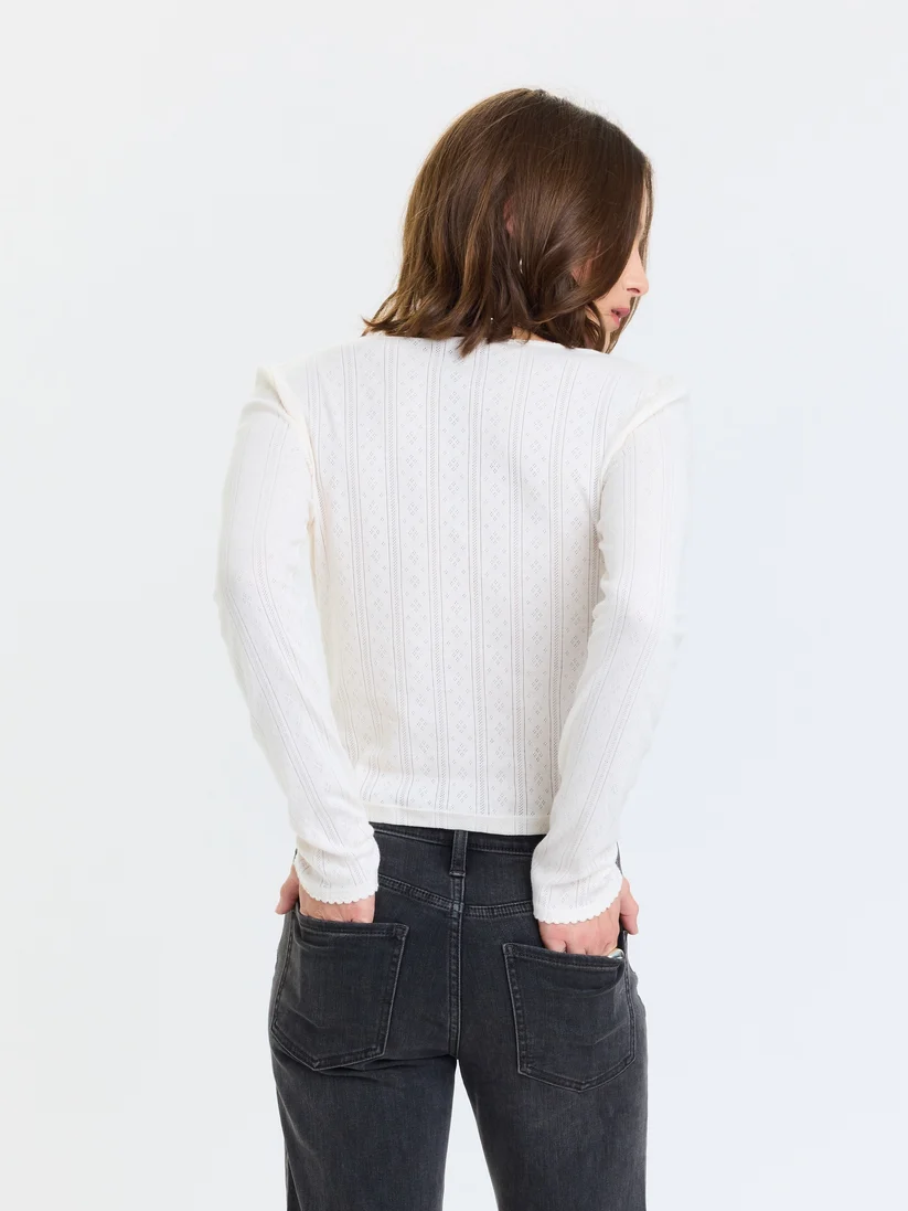 Daze Stargazer Pointelle Cardigan