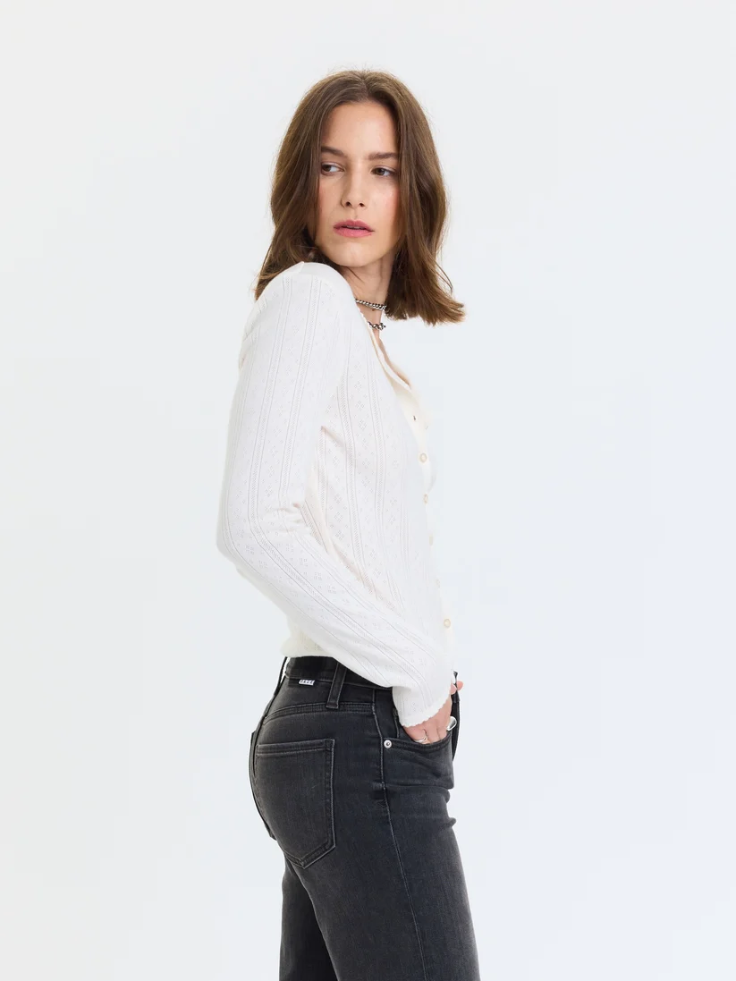 Daze Stargazer Pointelle Cardigan