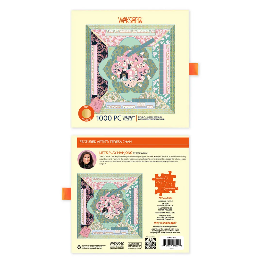 Werkshoppe Let's Play Mahjong 1000 Piece Puzzle