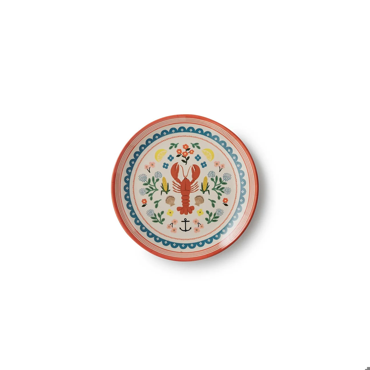 Rifle Paper Co Seaside Melamine Dessert Plate Set