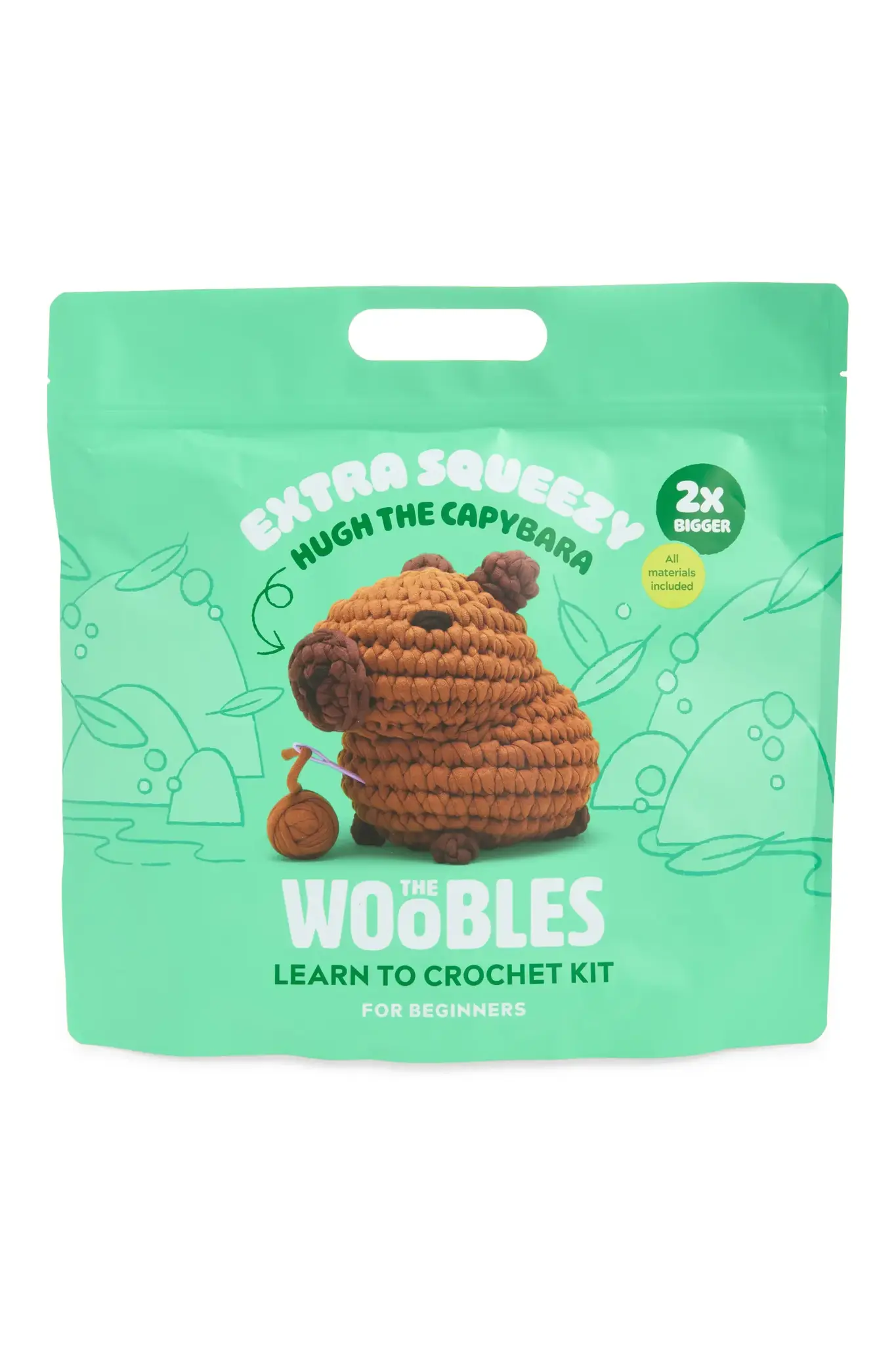 Woobles Hugh the Capybara Extra Squeezy Crochet Kit