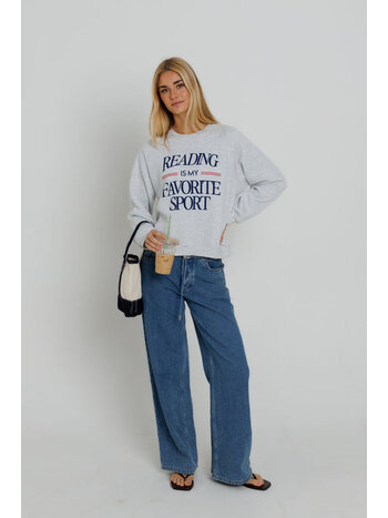 Sunny Somewhere Reading is my Favorite Sport Sweatshirt