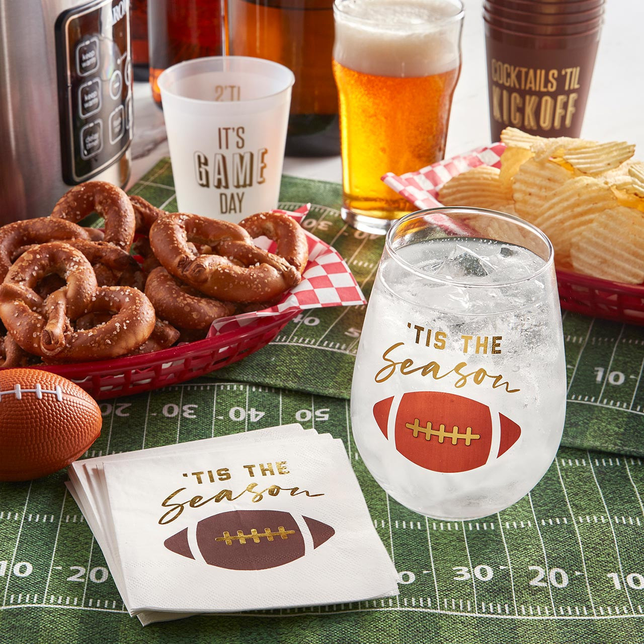 Slant Collections Tis the Season Football Napkins