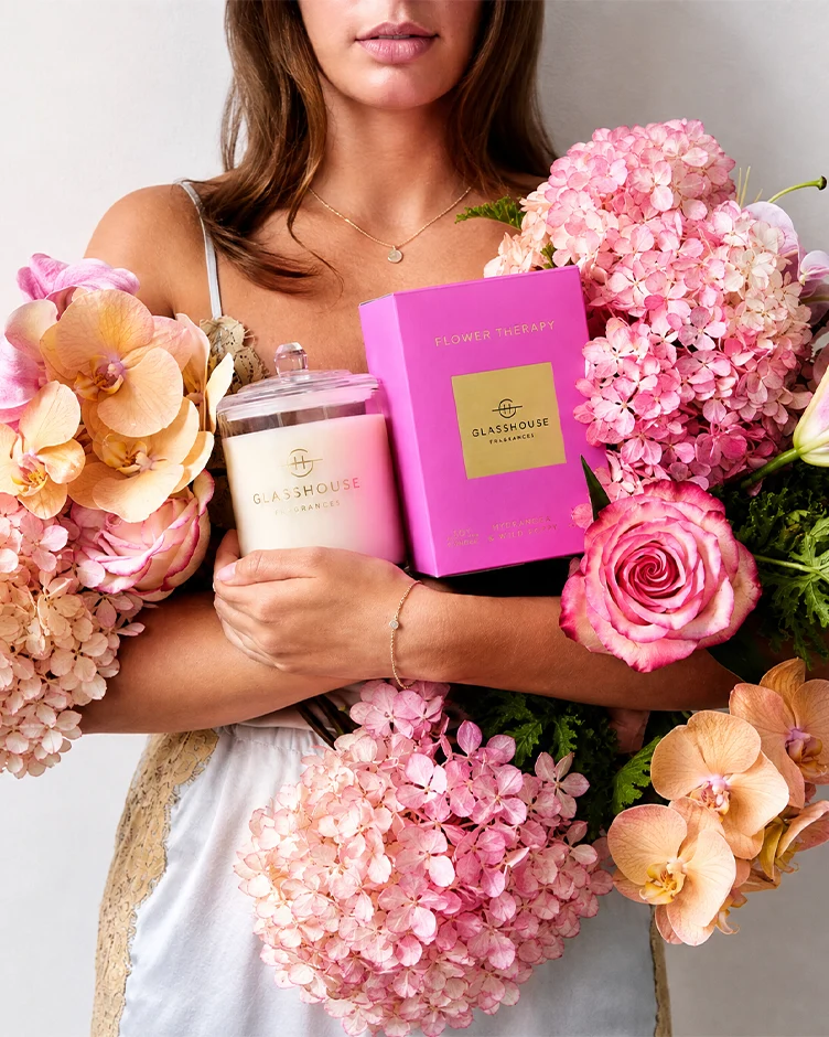 Glasshouse Fragrances Flower Therapy 13.4oz Candle