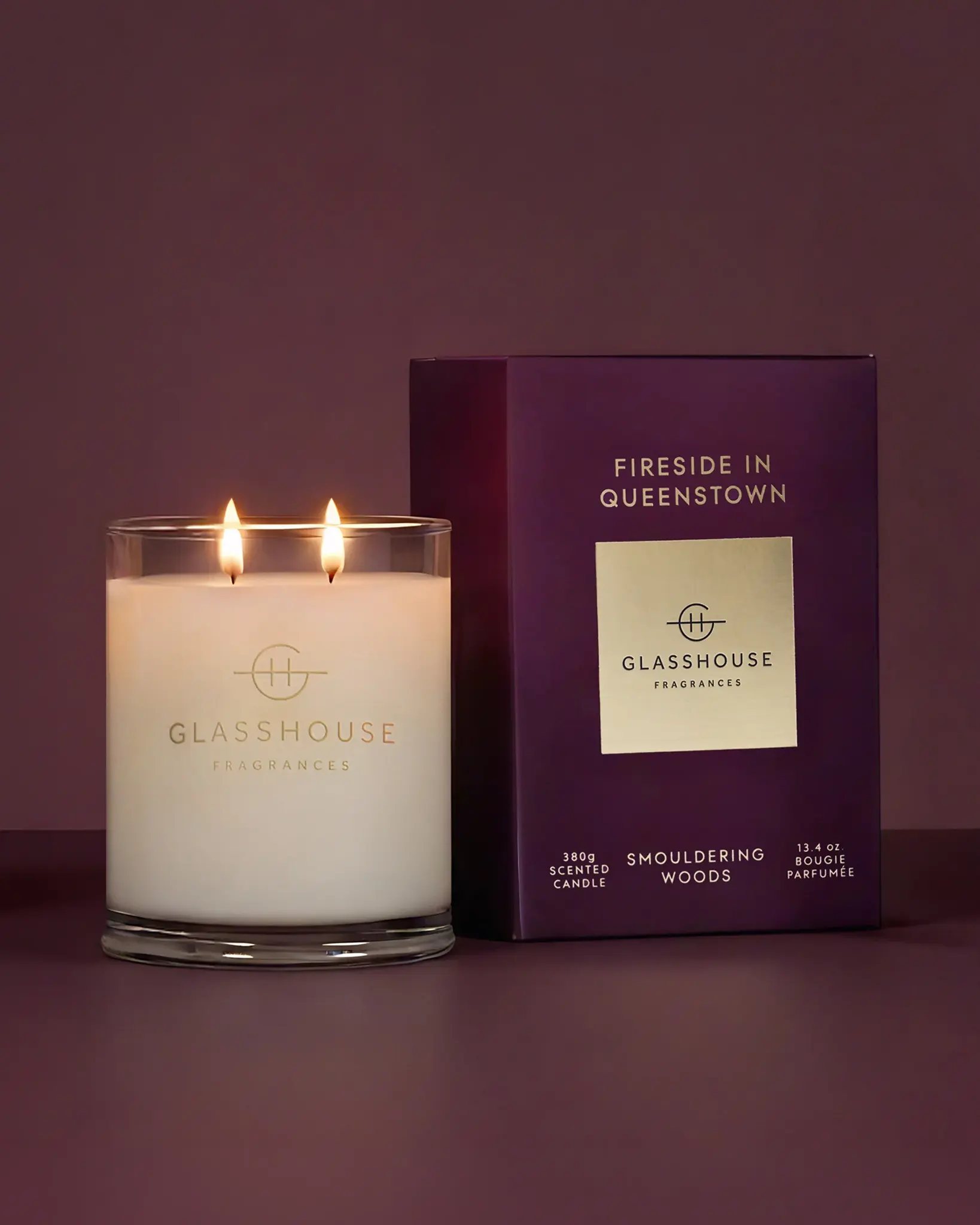 Glasshouse Fragrances Fireside in Queenstown 13.4oz Candle