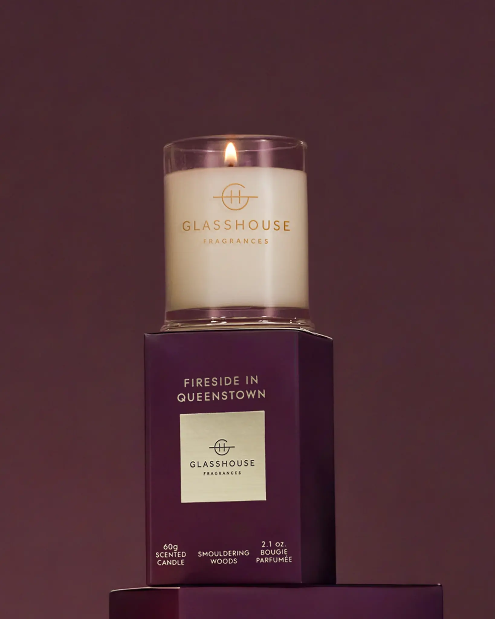 Glasshouse Fragrances Fireside in Queenstown 2.1oz Candle