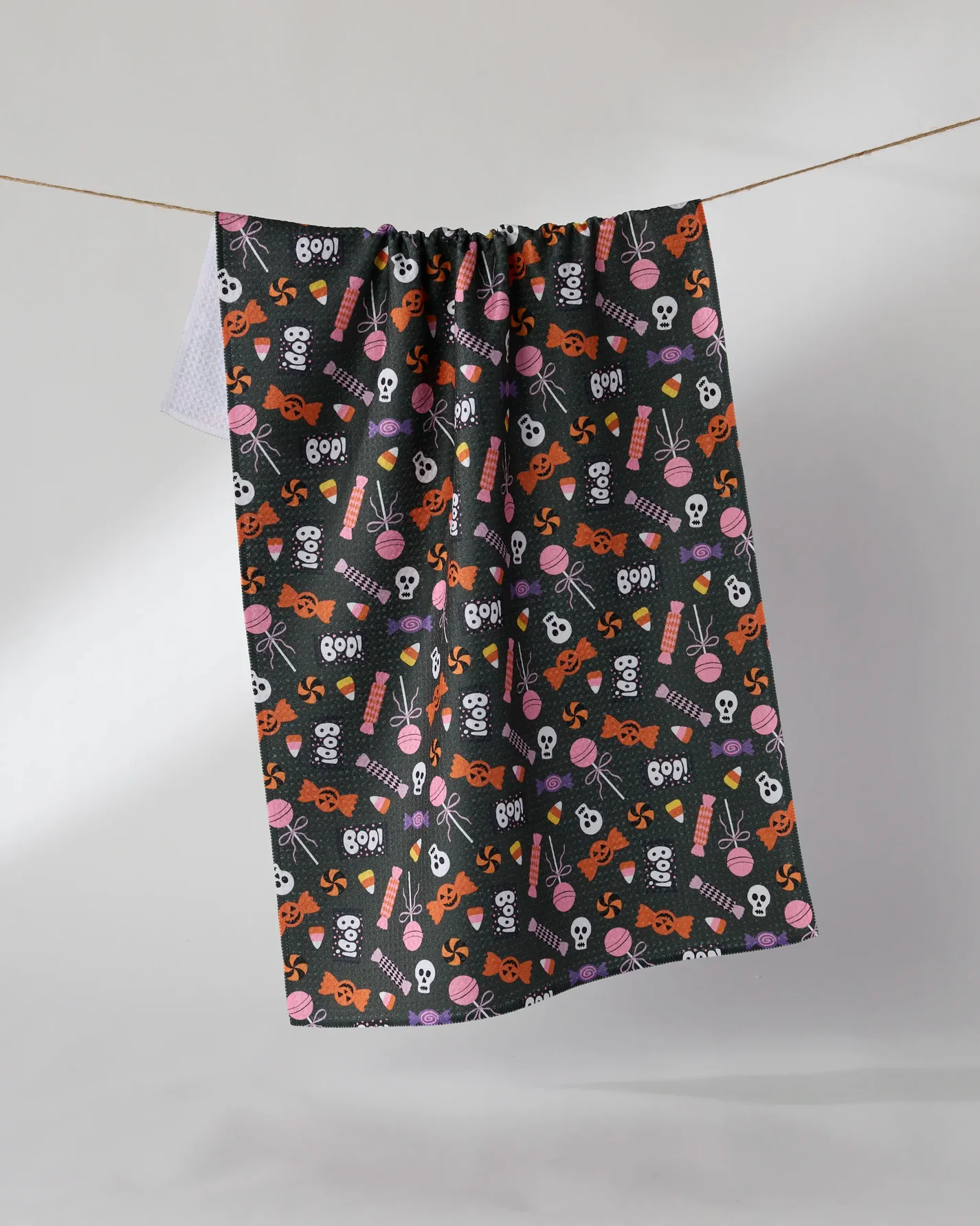 Geometry Spooky Sweets Tea Towel