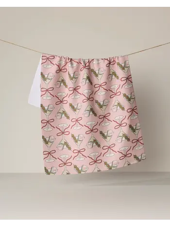 Geometry Flower-tinis Tea Towel-Mahjong