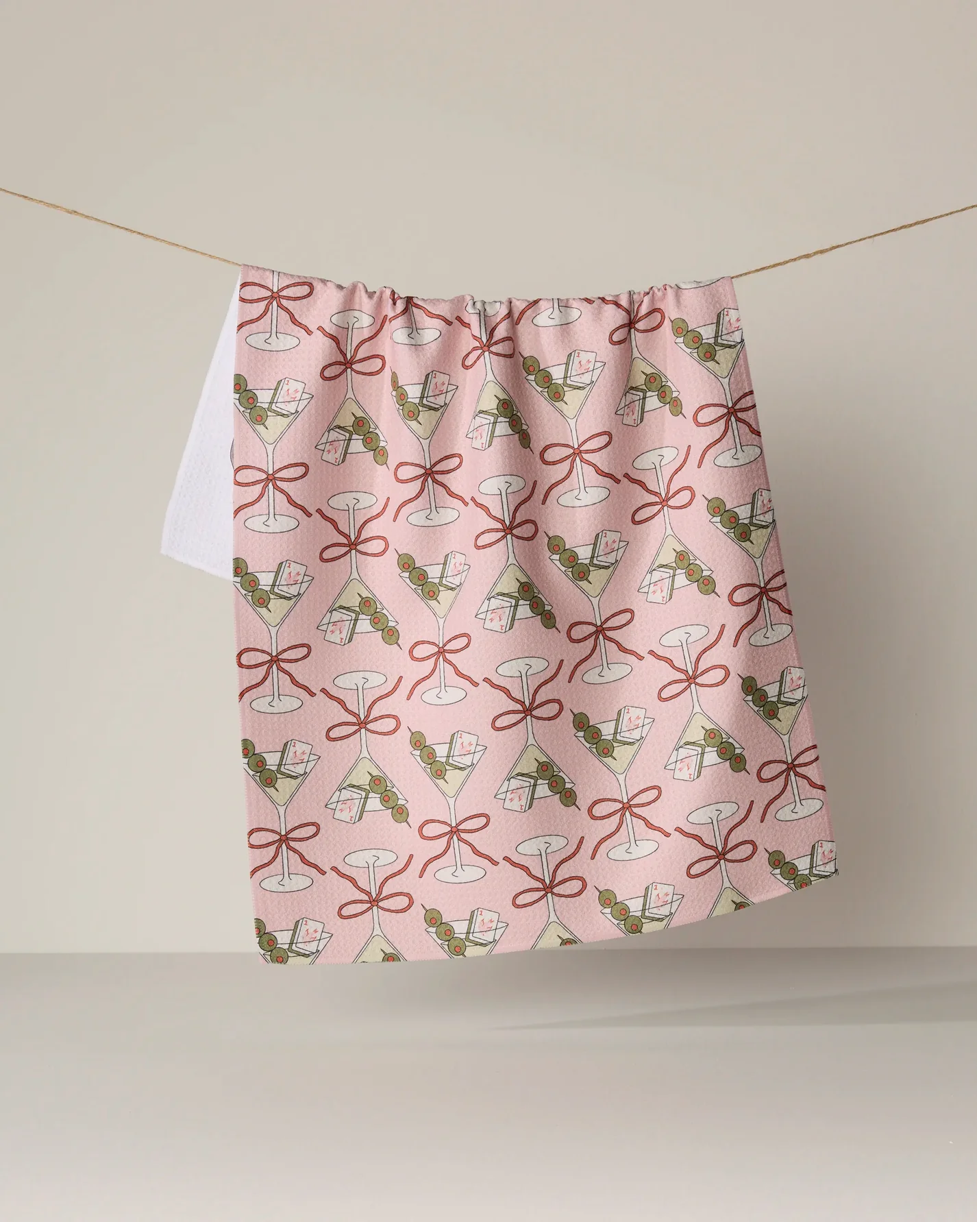Geometry Flower-tinis Tea Towel-Mahjong