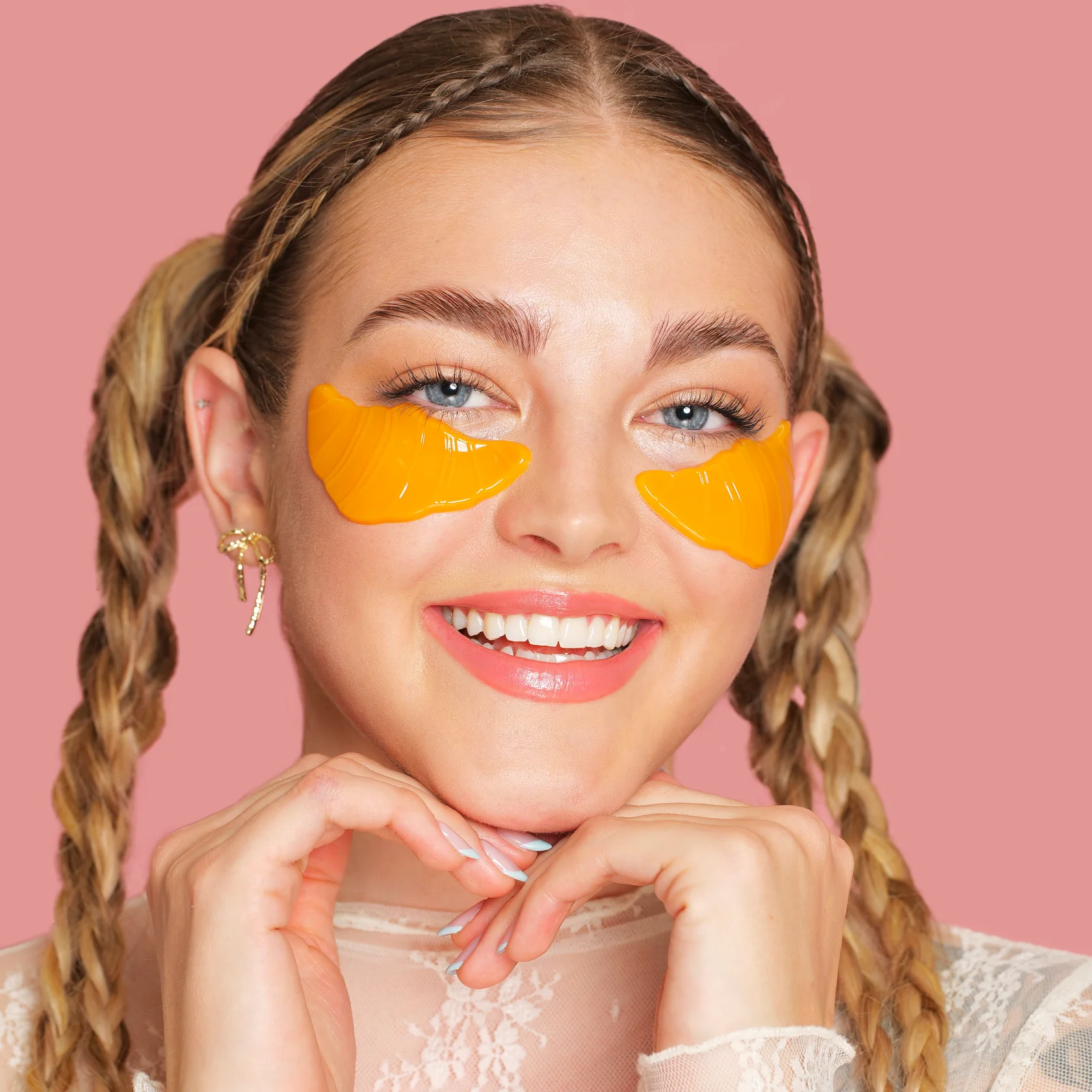 Pastries Party Croissant Eye Patches