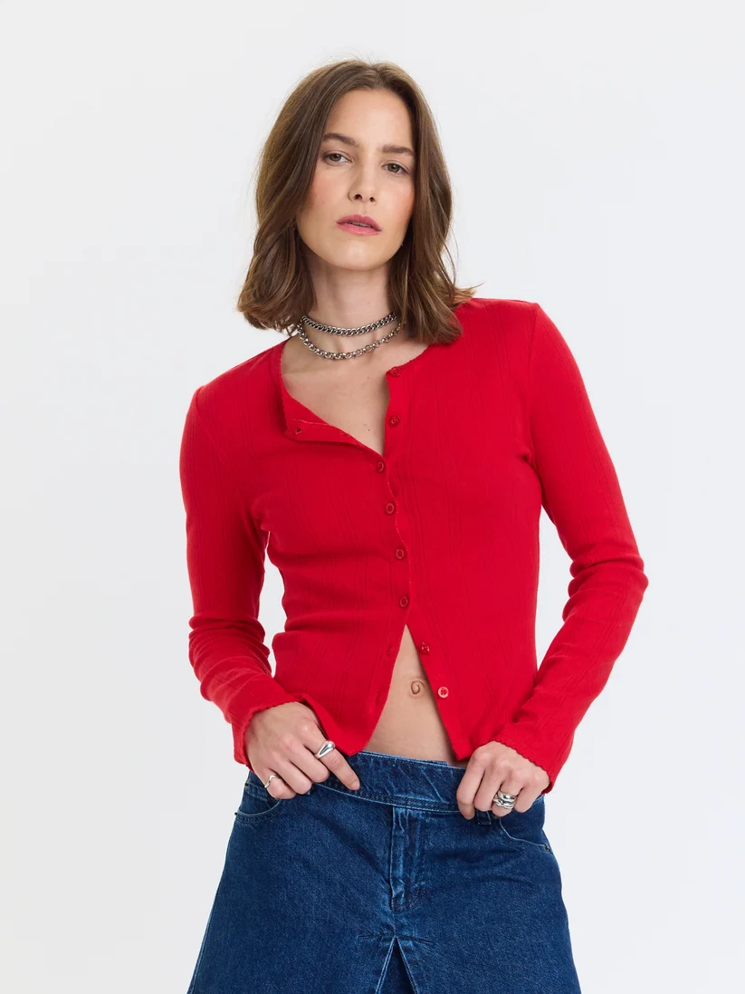 Daze Stargazer Pointelle Cardigan
