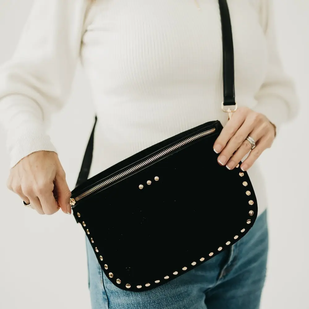 Pebble Sabrina Studded Bum Bag