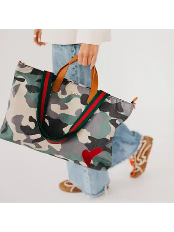 Chelsie Canvas Printed Tote