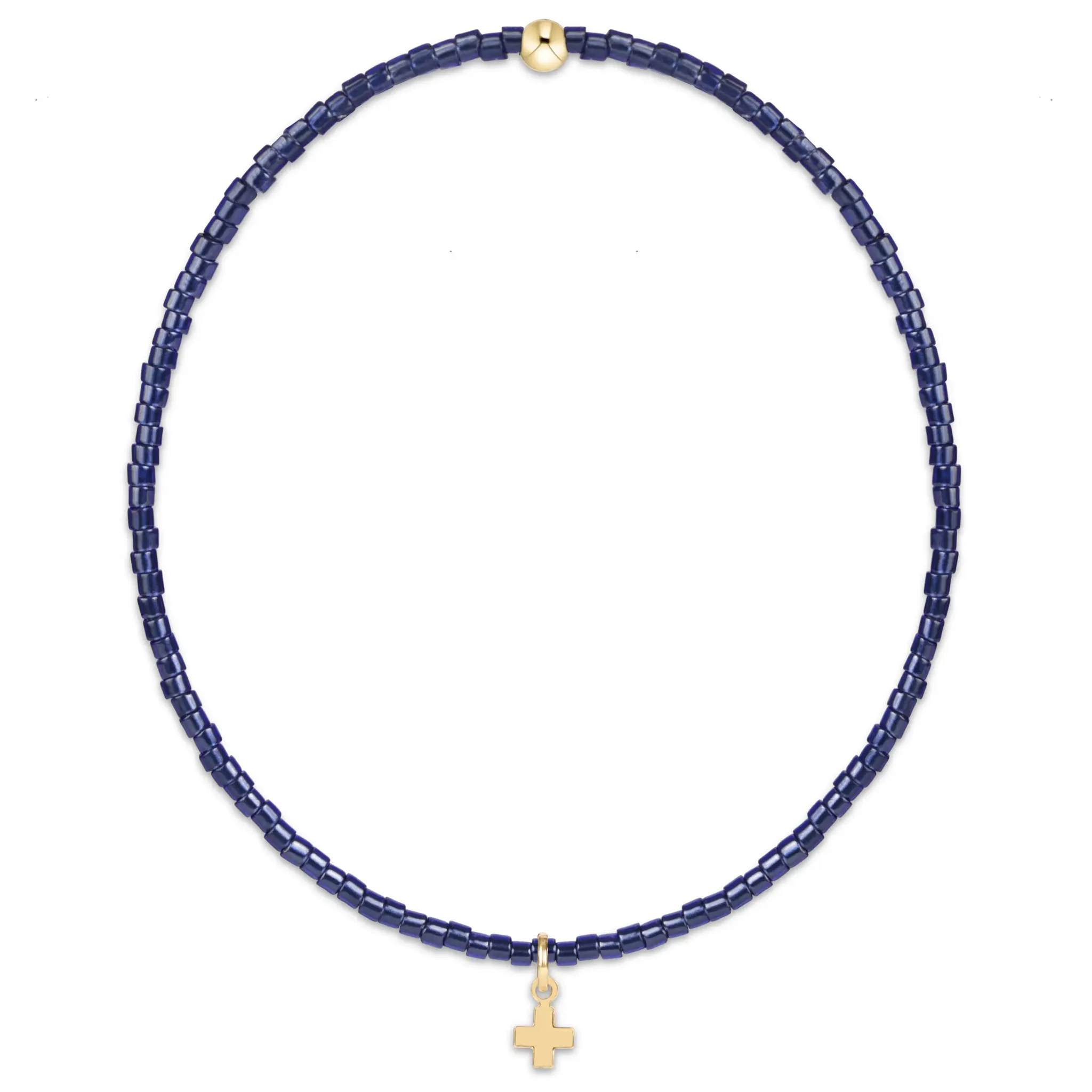enewton Hope Classic Signature Cross Small Gold Charm