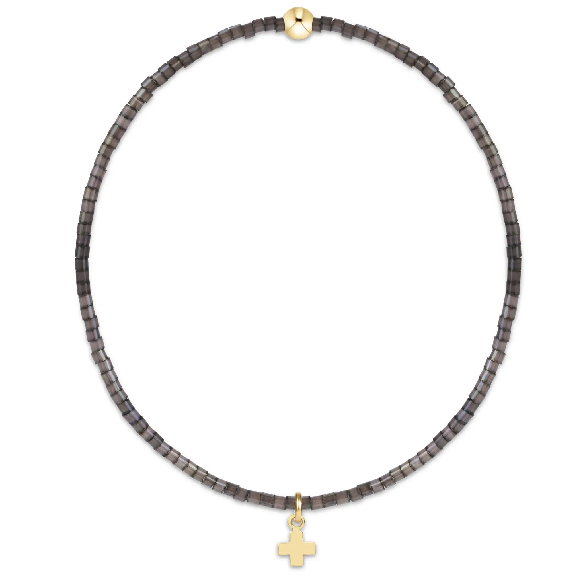 enewton Hope Classic Signature Cross Small Gold Charm