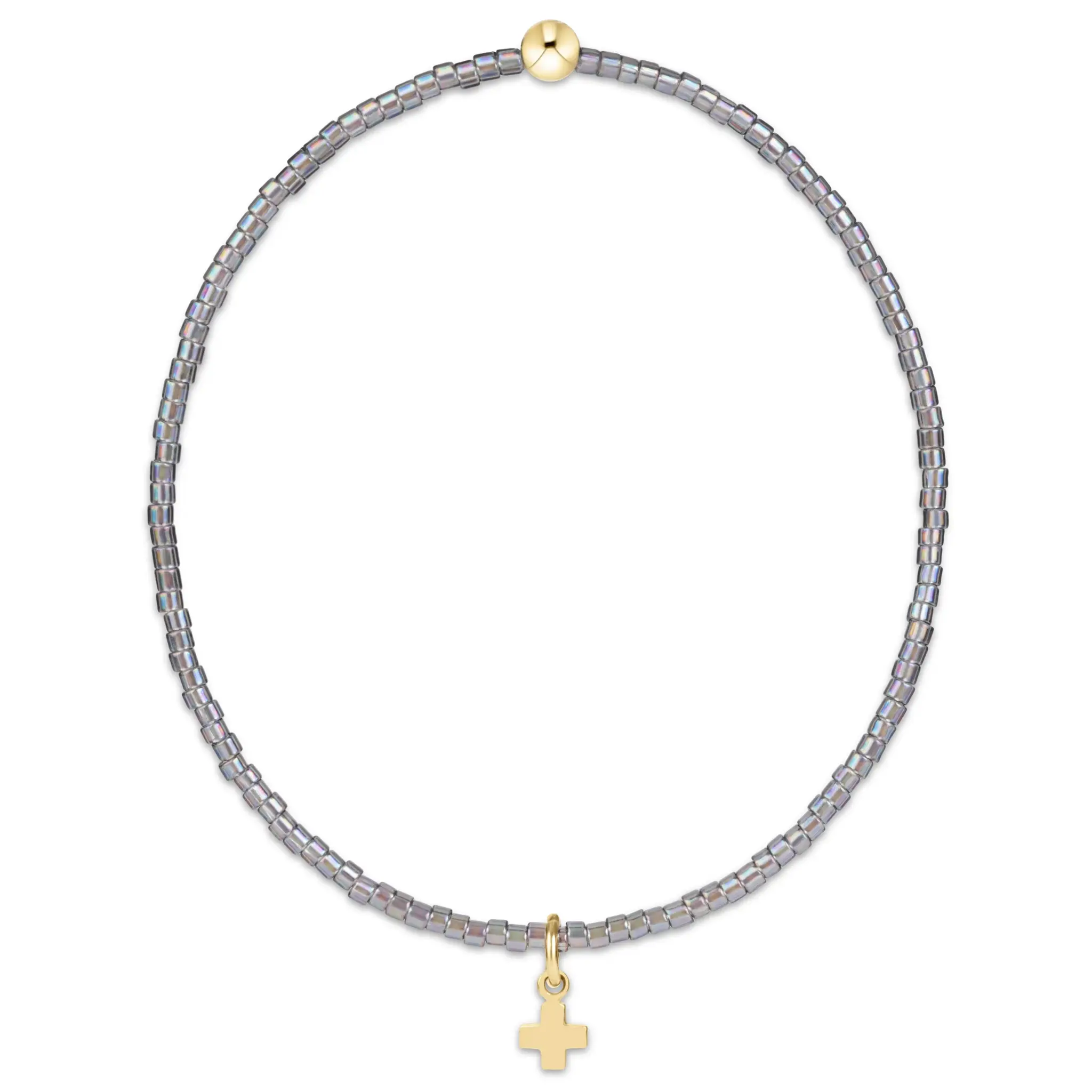 enewton Hope Classic Signature Cross Small Gold Charm