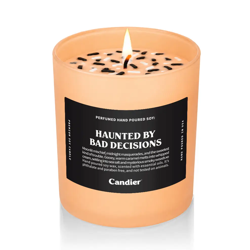 Candier Haunted By Bad Decisions Candle