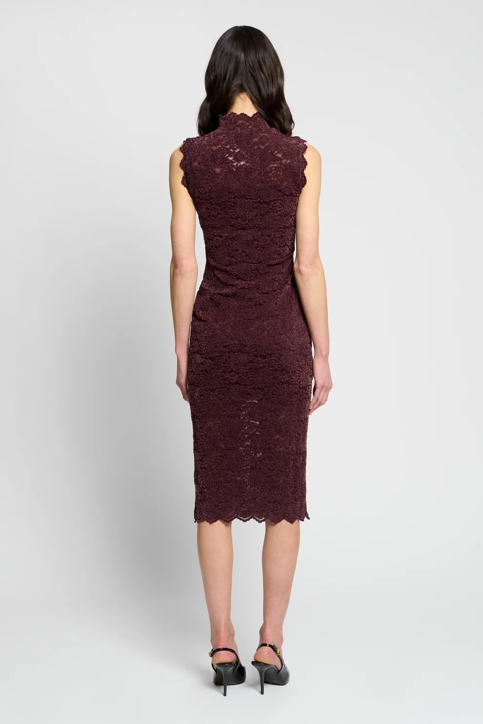 Central Park West Tessa Sleeveless Stretch Lace Dress