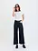 Daze Valley Girl High Rise Patch Pocket Wide Ankle