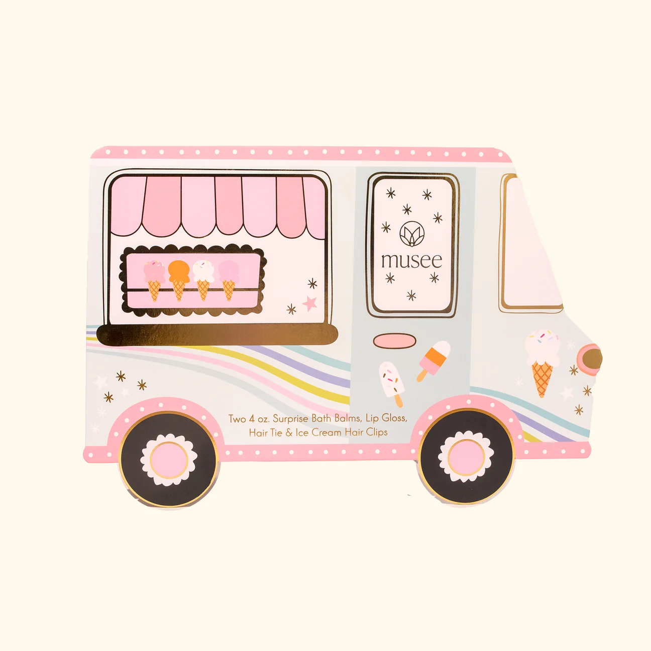 Musee Ice Cream Truck Bath Balm + Accessory Set