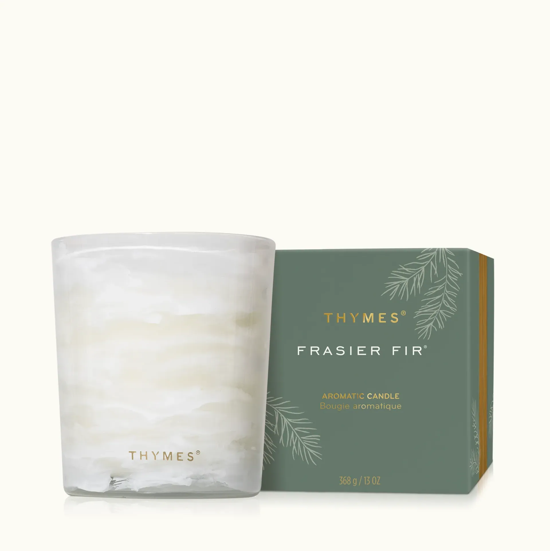 Thymes Frasier Fir Tidings Boxed Candle-13oz