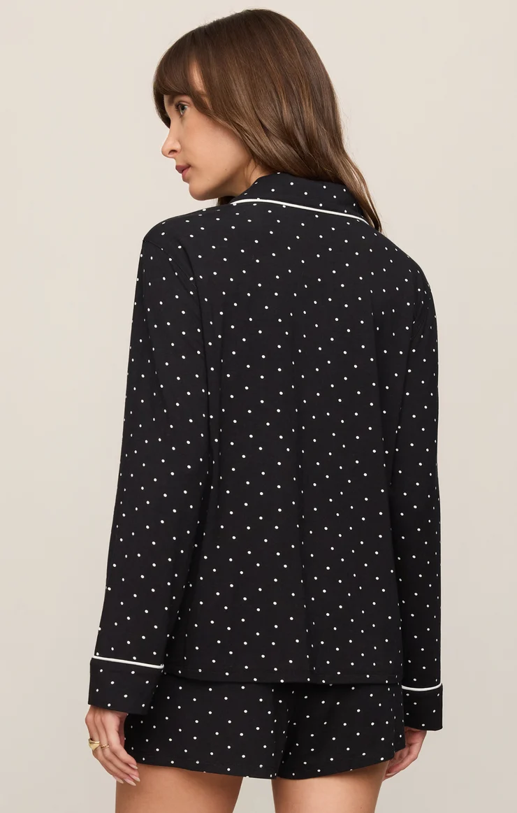 Z Supply Luxe Dot PJ Top