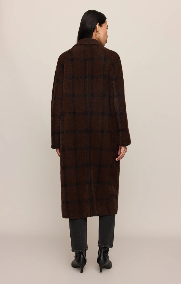 Z Supply Crosby Plaid Cocoon Coat