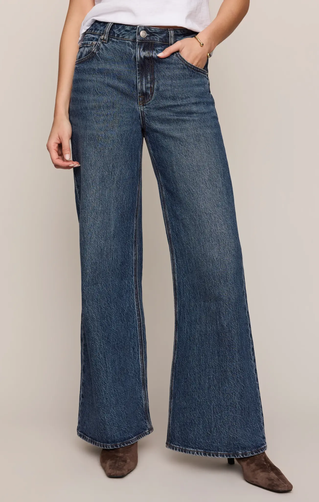 Z Supply The Stunner Mid Rise Wide Leg