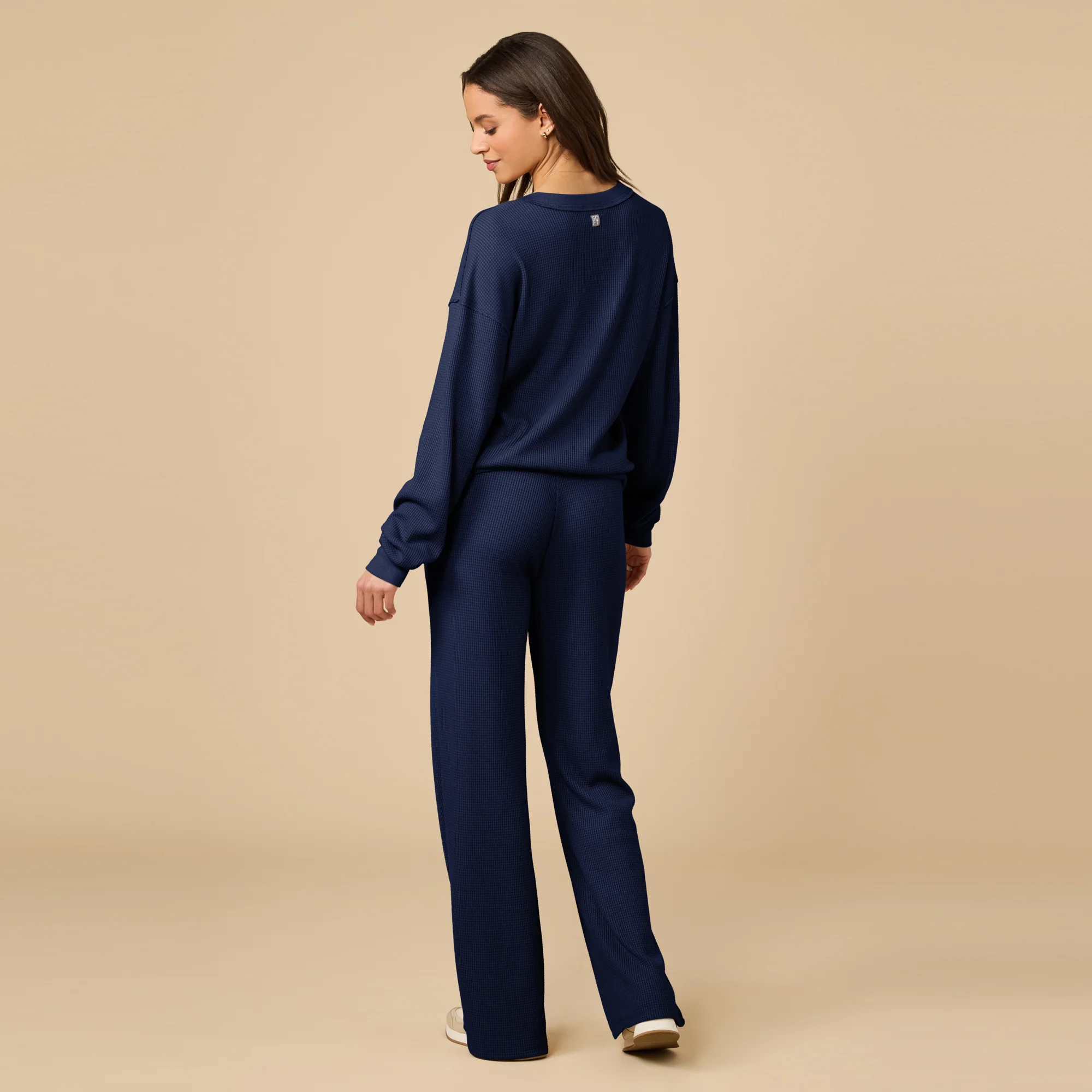Softies Thermal Knit V-Neck w/Pant Set