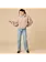 Softies Cable Knit Marshamllow Zip Jacket