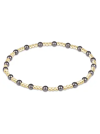 enewton Sincerity Pearl Dark Grey 3mm Bracelet