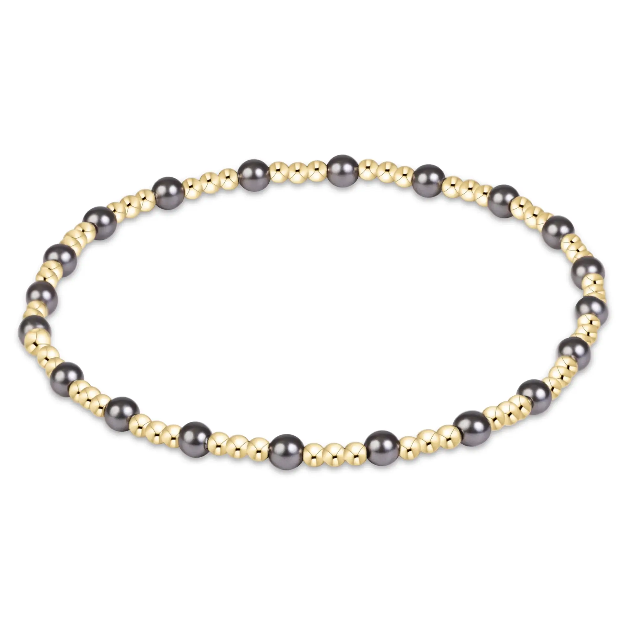 enewton Sincerity Pearl Dark Grey 3mm Bracelet