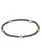 enewton Signature Cross Small 3mm Pearl Dark Grey Bracelet-Gold