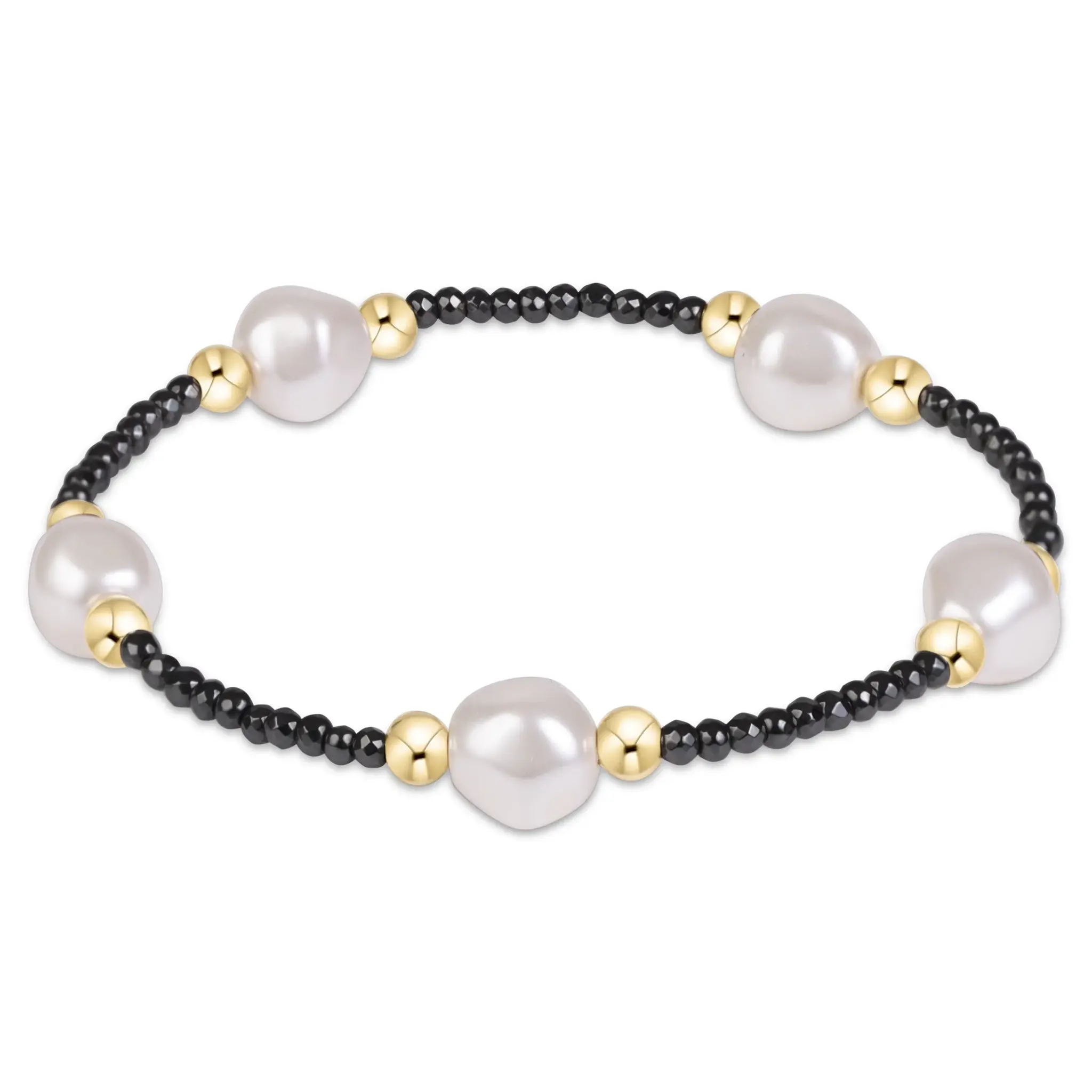 enewton Purpose Admire Pearl 8mm Faceted Hematite Bracelet
