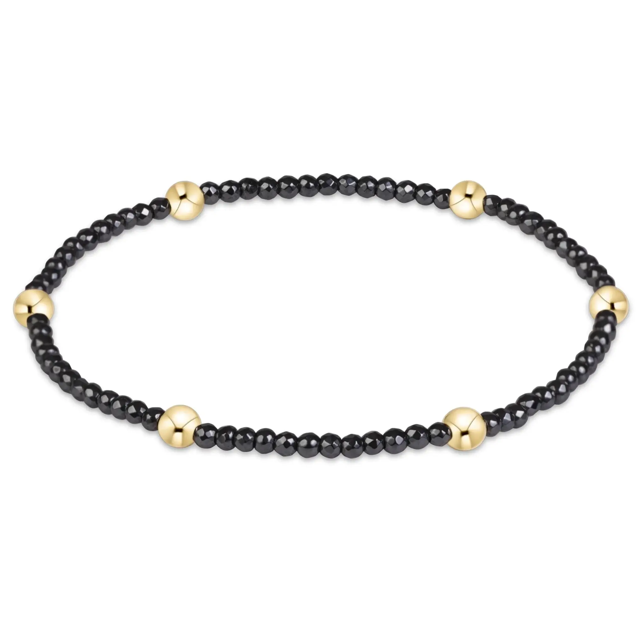enewton Presence Faceted Hematite 2mm Bracelet