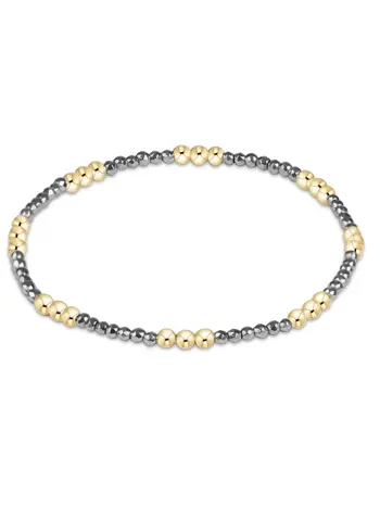 enewton Joy Silver Faceted Hematite 2mm Bracelet