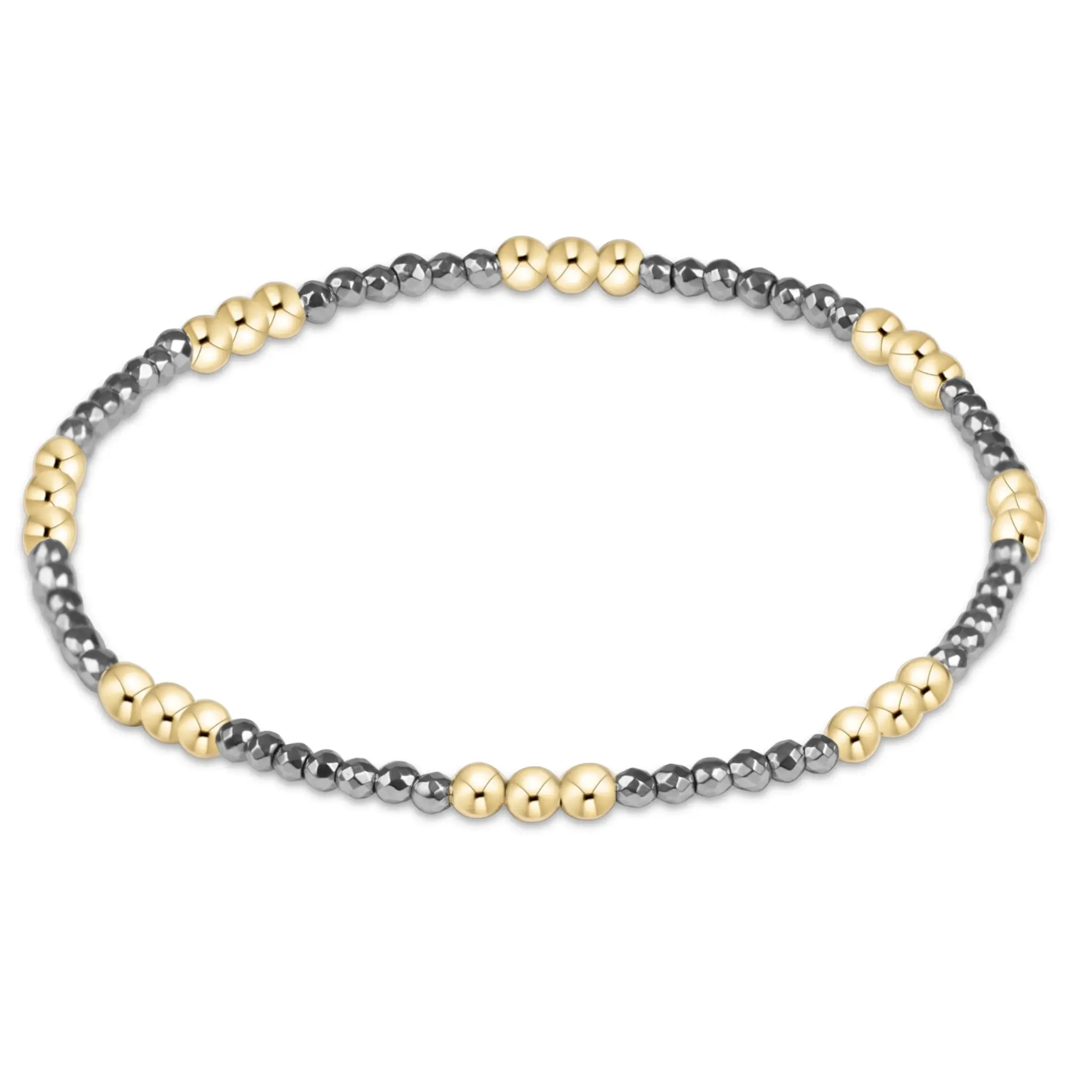 enewton Joy Silver Faceted Hematite 2mm Bracelet