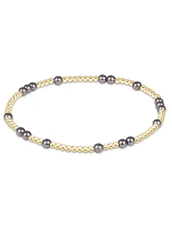 enewton Hope Unwritten Pearl Dark Grey 3mm Bracelet