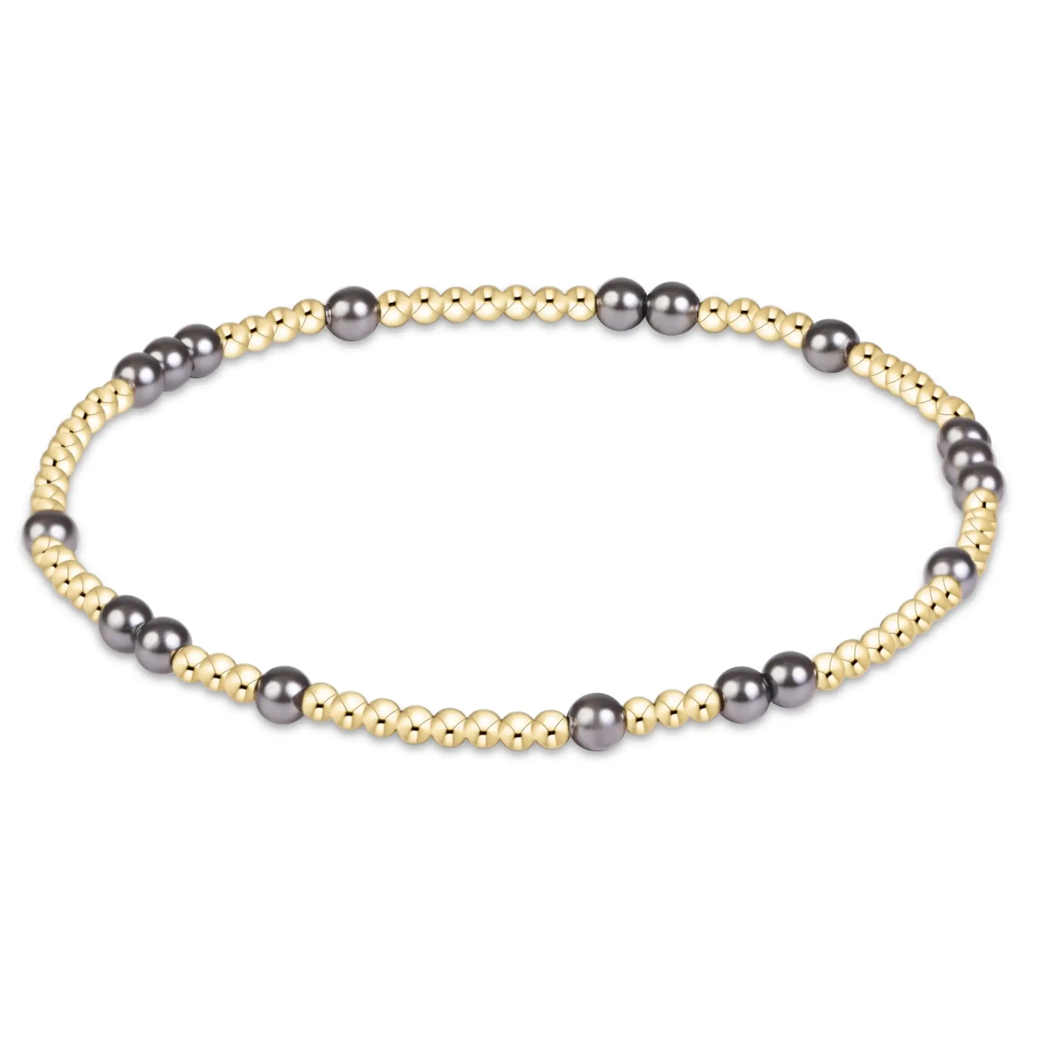 enewton Hope Unwritten Pearl Dark Grey 3mm Bracelet